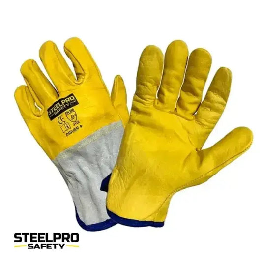 GUANTE DE BADANA DRIVER STEELPRO