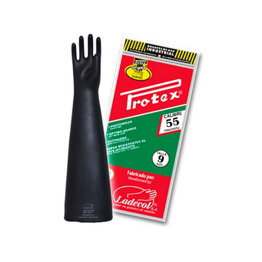 GUANTE DE JEBE INDUSTRIAL DE 12 PULG. C-55 PROTEX