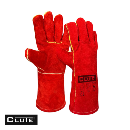 GUANTE CUERO SOLDADOR RED DEMON 14" CLUTE