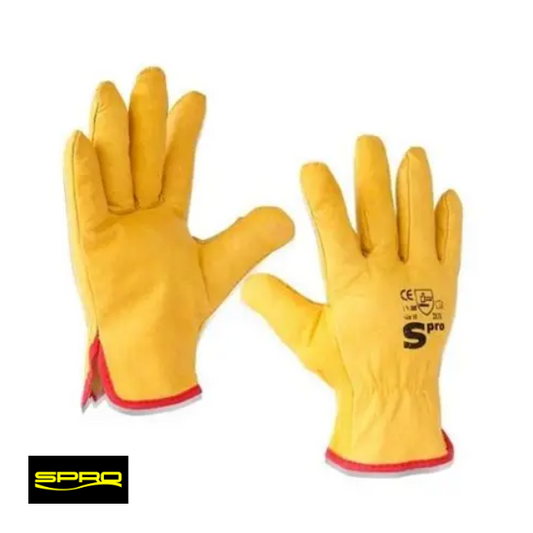 GUANTE DE BADANA DRIVER AMARILLO SPRO