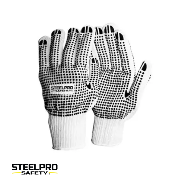 GUANTE DE HILO C/ PUNTOS DE PVC STEELPRO
