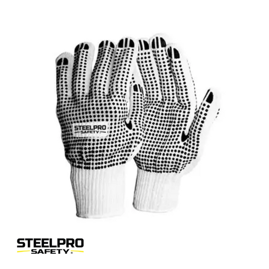 GUANTE DE HILO C/ PUNTOS DE PVC STEELPRO